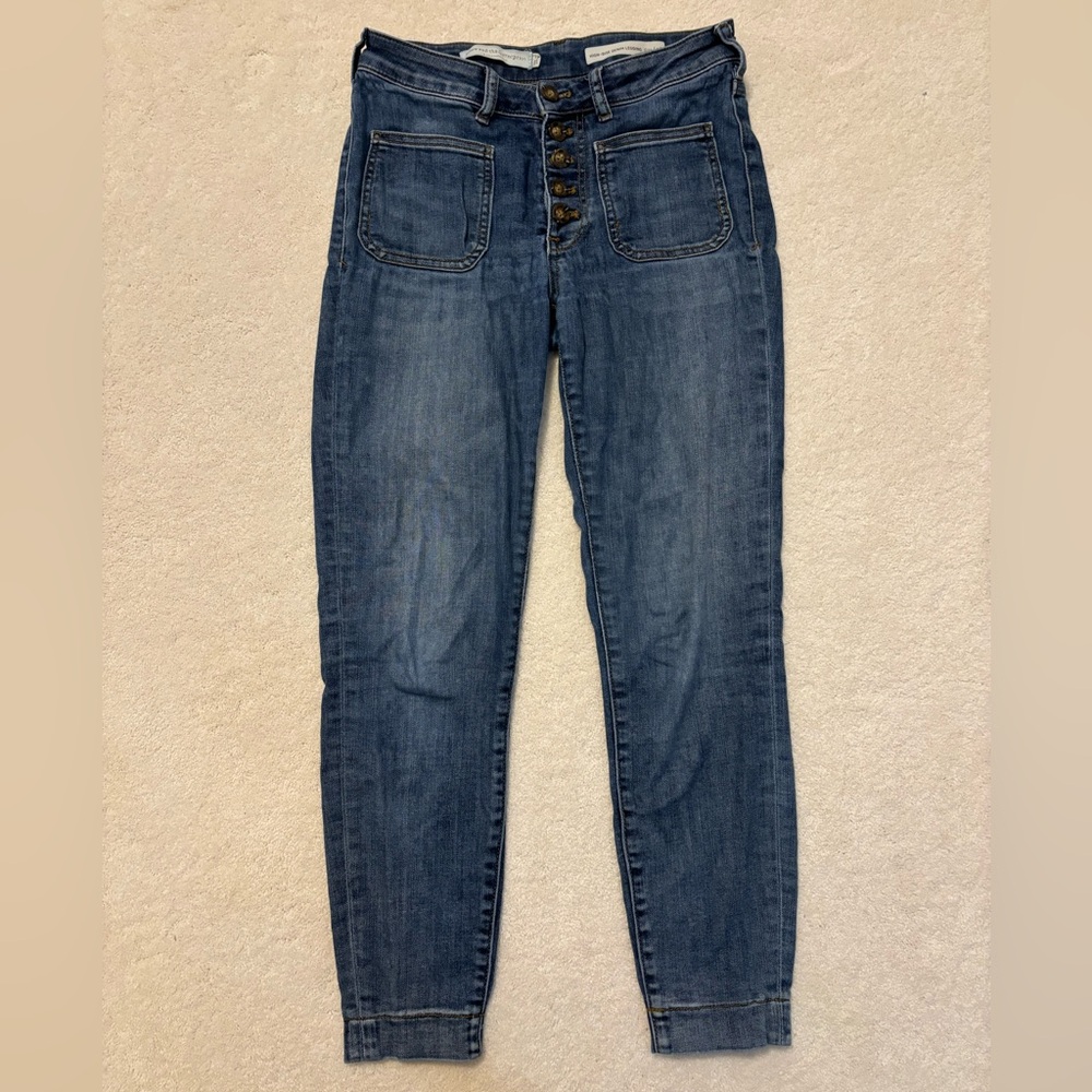 Pilcro for Anthropologie Cropped Skinny Jean